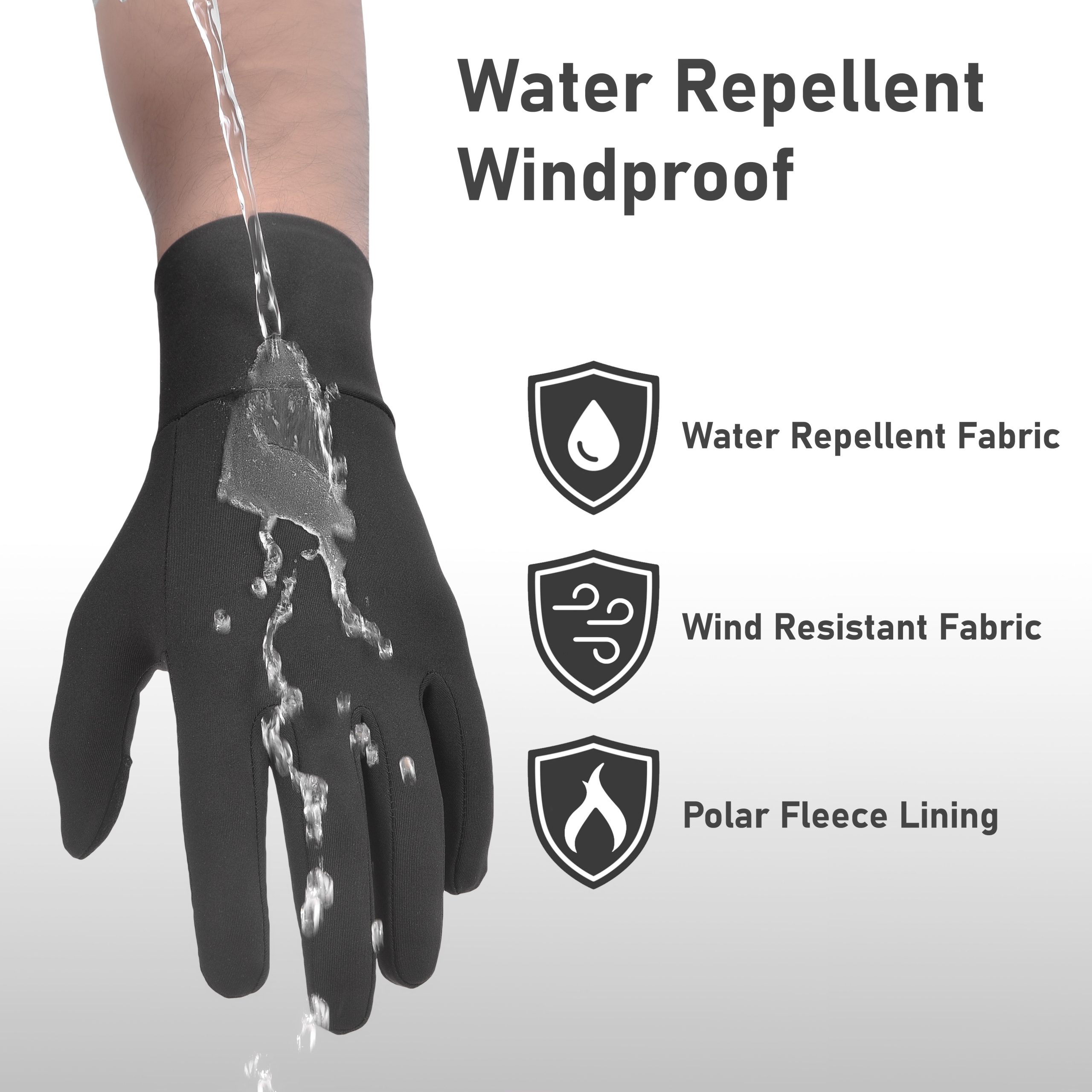 Thermal Winter Walking Cycling Running Water Repellant Windproof Outdoor Gloves - Image 7