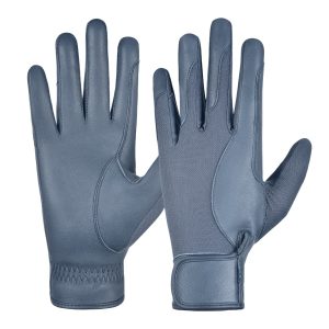 Women’s Leather Gloves with Breathable Thin Mesh – Lightweight Driving & Outdoor Gloves for Ladies, All-Season Comfort Blue