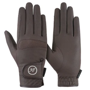 Horse Riding Equestrian Synthetic Leather Sereno Ladies Gloves breathable brown